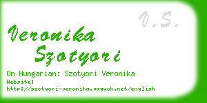 veronika szotyori business card